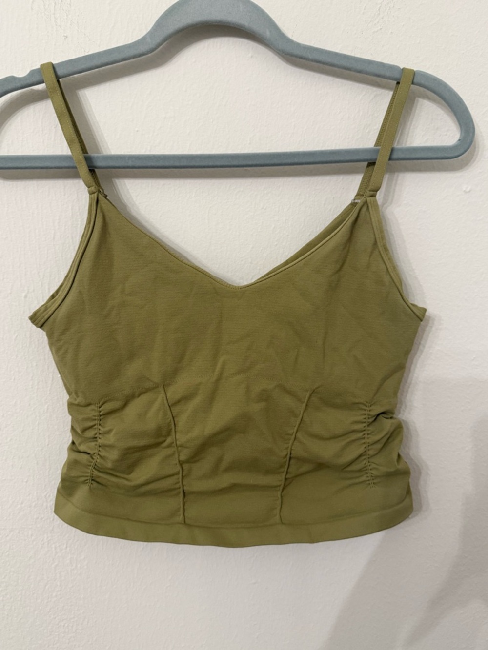 Free people Olive Green cropped tank Camisole Tank Top